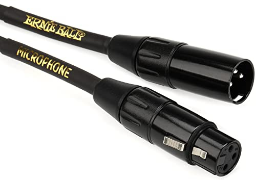 Ernie Ball XLR-Mikrofonkabel, 6 m, Schwarz (P06388)