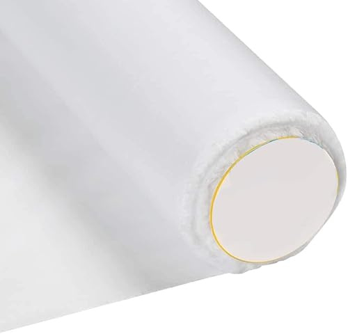 Iron On Fusible vävt bomullstyg gränssnittsstyvning 90 cm bred värme och bindning lätt att använda ensidig (halvmeter)