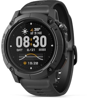 COROS NOMAD Outdoor GPS Smartwatch, 1.3 MIP Touchscreen, Global maps with turn-by-turn navigation, 22 days Battery Life, Microphone records voice notes, real-time weather, and safety alerts (Black)