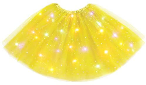 URAQT Jupe Tutu LED pour Femme, Jupe Tulle Femme Adulte | Jupe Tutu en Tulle, Jupe Tutu LED pour Femme, Adolescent Parti Ballet Danse Fancy Dress Halloween Costume