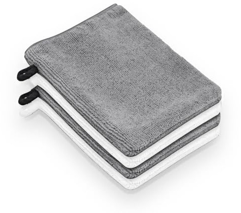 BinPhorm Manoplas de Baño,4 PCS Toalla Facial Microfibra Toalla Desmaquillante Reutilizable Mitt Guantes de Limpieza de la Cara Multi Uso SPA Paño de Baño