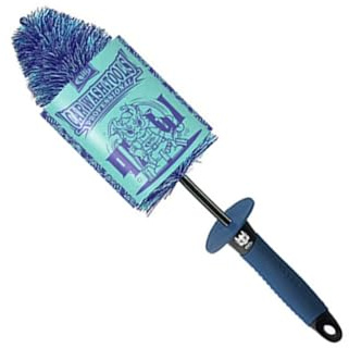 Montesy Cepillo de limpieza de llantas de alta calidad, trapeador suave para automóviles, barcos, mango ergonómico, no raya el mantenimiento de la rueda, cepillo de pelo suave
