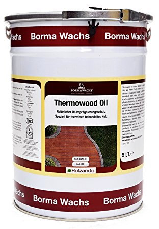 Borma Wachs 5 Liter Thermowood Natur Thermoholz Öl Holzöl (Hell - 53)