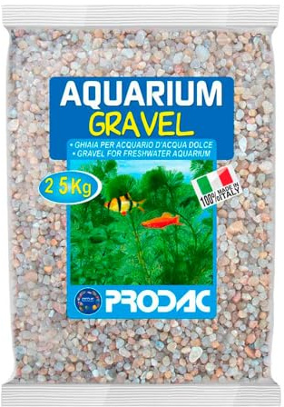 Prodac Tratamientos para el Agua de acuarios Arena Rosa Natural 25 kg