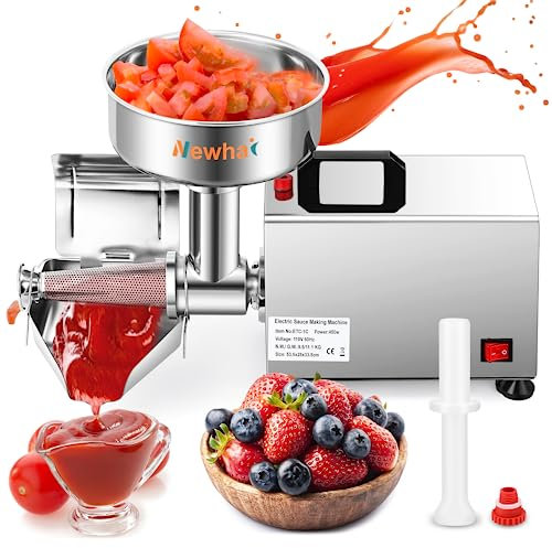 Newhai Electric Tomato Strainer, Commercial Milling Machine Sauce Maker