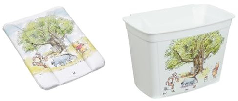 keeeper Winnie Puuh Wickeltischset 2tlg.: Wickelunterlage und Organizer Box zum Einhängen, weiß