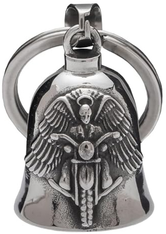 IOURVYA Campana Moto Amuleto | Campana Guardian Moto | Regalos Duraderos De Accesorios De Motocicleta | Amuleto de Protección y Buena Suerte