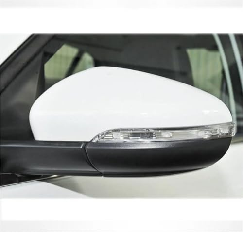 Tapas Espejo Lateral Para VW Para Golf MK6 6 VI GTI R20 Reemplazo la carcasa espejo retrovisor derecho e izquierdo La mejor tapa cubierta espejo lateral blanco Carcasa Espejo Retrovisor(izquierda)
