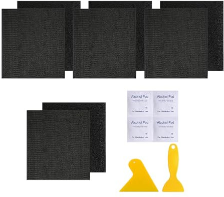 4 Paar Kennzeichenhalter Kett, E Scooter Kennzeichenhalter, Selbstklebende, Reißfest, Wetterfest, Motorradgeeignet, mit 4 Packungen Reinigungstüchern und 2 Schabern (Schwarz)