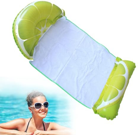 Poolschwimmer für Erwachsene,Aufblasbare Poolschwimmer | Lounge Chair Pool Rafts,Fruchtförmige Poolliege, Floatie Drifter Chair, Wasserhängematte, Schwimmbecken, Wasserspielzeug für Pool, See,