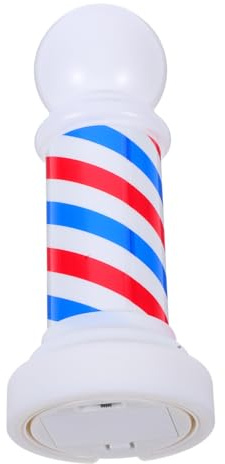 FUTUREORYY Poste Luminoso para Barbería Luz Led, Plástico Resistente y Diseño Ahorrador de Espacio Adecuado para Decoración de Tiendas y Barberías