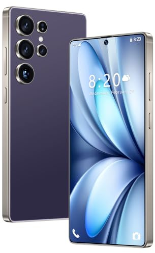 5G Smartphone S26 Ultra, 16GB 1TB, Batería De 8000 MAh, Android 14, Cámara Impermeable De 72MP 108MP, Pantalla De 7,3 Pulgadas, Desbloqueado Para Exteriores, Ranura Para 3 Tarjetas,Purple-7.3 Inch