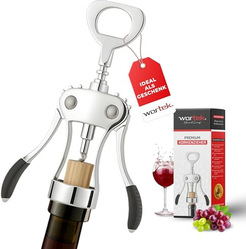 wortek korkskruv vin öppnare vinöppnare vinöppnare vingkorkskruv rostfritt stål flasköppnare vinkork vin korkskruv kork vin present