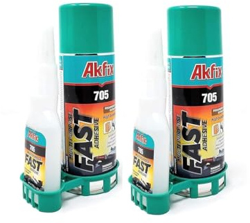 Akfix Colle instantanée extra forte avec activateur CA 50 g 200 ml