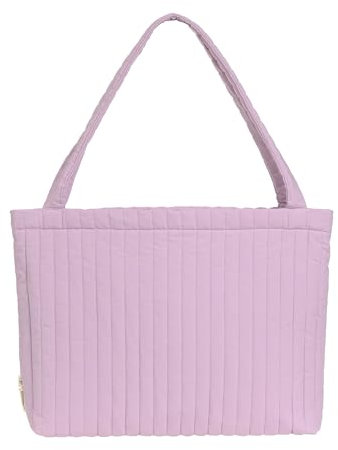 LÄSSIG Baby Wickeltasche Shopper mit Kinderwagenbefestigung/MIX Shopper Cotton lavender