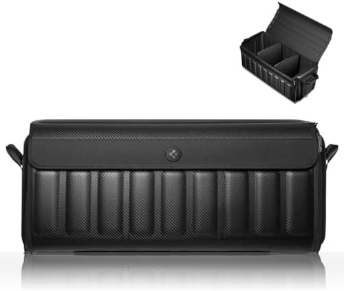 Spigen Tesla Model Y 2025 Juniper y Model 3 2024 Highland 2025 [Organizador Maletero Plegable], Caja De Almacenamiento Ordenada, Asas Laterales Velcro, Accesorios Coche, Compatible con BMW, Etc
