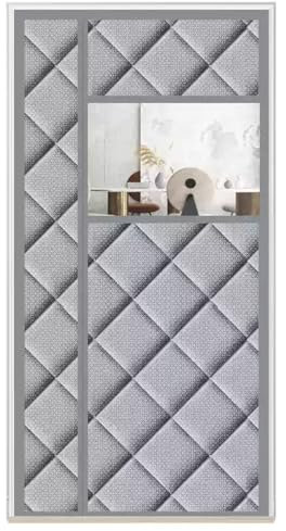 Magnet Wärmeschutzvorhang Tür Seitliche Öffnung 100x220cm, Türvorhang Thermo Kälteschutz Winter Wasserdicht Winddicht Staubdicht Kälteschutzvorhang Für Haustür Balkontür Klimaanlage(B,80x210cm)