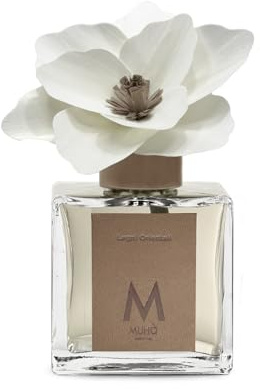 MUHA' | Profumatore per ambienti Magnolia Diffuser, Fragranza Legni Orientali, Diffusore Ambiente con Magnolia in Legno di Betulla, Formato da 500 ml