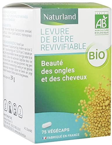 Naturland Levure de Bière Revivifiable Bio 75 Végécaps