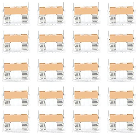 Kadimendium 20 Stück Hochwertiges Sicherungshalter-Sicherungshaltergehäuse mit Transparenter Abdeckung Leiterplattenmontage-Haltergehäuse für 5X 20 Sicherungen