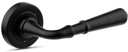 -1980-MADERAS CAMACHO SUMINISTROS INDUSTRIALES Juego de manillas de roseta modelo Tanger en negro