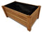 Ogrodzenia Wiklinowe Pflanzkübel Rechteckig 59 x 33 x25 cm - Holz Blumentopf - Hellbraun - Pflanzkasten - Natürlicher Übertopf - Pflanztopf - Blumenkasten Balkon & Garten