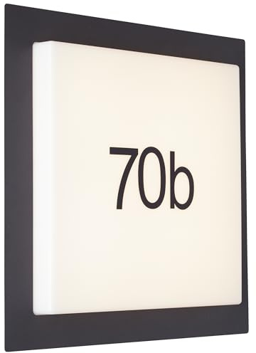 Brilliant Lampe numéro de maison Sten noir - G96503/75