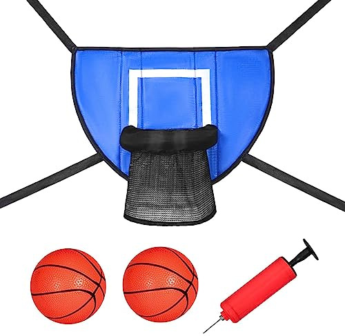 Basketring för studsmatta solskydd med bollpump basketställ