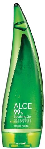 HOLIKA HOLIKA. Gel Calmante de Aloe Vera 99%. Aloe 99% Soothing Gel. Gel De Baño. Calmante e Hidratante con Aloe Vera Puro. Cuidado de la Piel. No Daña. Todo Tipo de Pieles. 55 ml.
