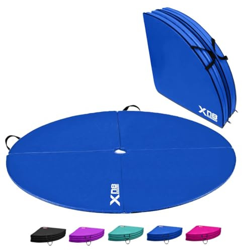 Xn8 Dance Pole Mat - 152cm Diameter, 5cm Thick Shock-Absorbing Gymnastic, Yoga, and Fitness Crash Mat for Safe Dancing, Exercise, and Home Workouts