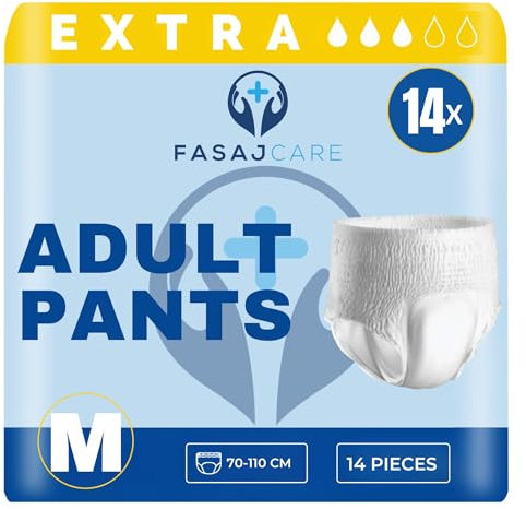 14 x Incontinence Pants Women and Men, Men and Women Diapers, Diapers for Adults, Breathable and Anti Leakage, Adult Nappies, 1 Pack of 14