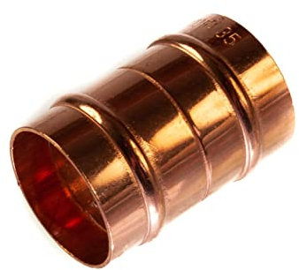 35mm Solder Ring Straight Coupling Copper Plumbing Fitting