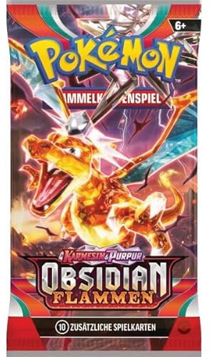 Obsidian Flammen - Booster - DEUTSCH + HeartForCards Versandschutz (1 Booster)
