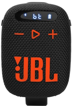 JBL Wind 3 FM Bluetooth Handlebar Speaker (Black/Orange)