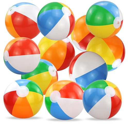 JRSHIRLEYLTD Lot de 13 ballons gonflables de 30 cm - Pour la plage, la piscine, les fêtes