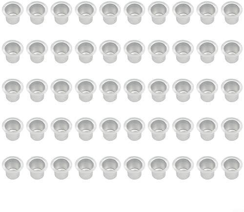 babominimer Portacandele in metallo, in alluminio, accessori per candele coniche, decorazione da tavolo, piramide natalizia fai da te (50 pezzi)