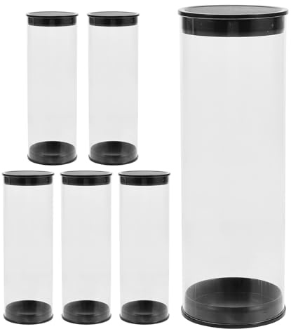 Toddmomy 6 Pièces Boîte de Rangement Transparente pour Balles de Golf Tubes Plastiques Cylindriques Organisateur Compact et Portable pour Collection et Protection des Balles