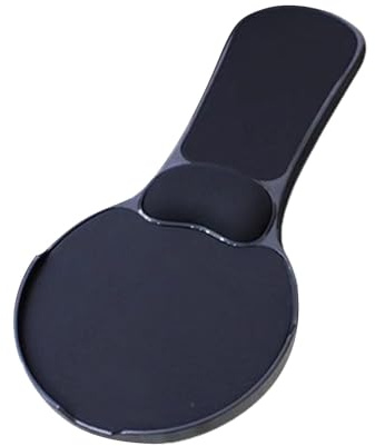 TSMORY Tapis de souris épais avec base rotative antidérapante et ergonomique pour ordinateur de travail, bureau et chaise
