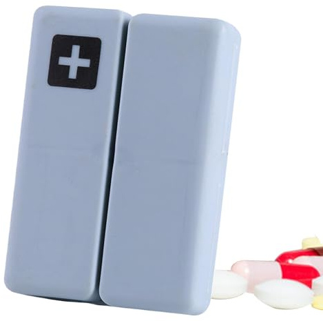 Resepillerbehållare – magnetisk vikbar veckovis pillerbox, bärbar 7 | dagars organisatör | kompakt väska design, fördel med förvaring av läkemedel, vitaminpreparat, Pla