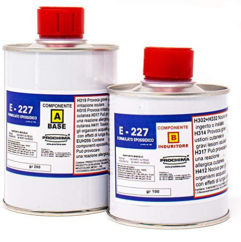 PROCHIMA E 227 Resina Epossidica da Stratificazione, A+B, 300 Gr