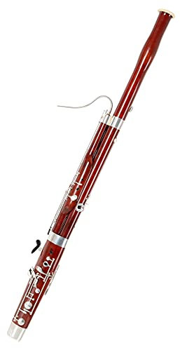 Lechgold CF-21 Fagott für kleine Hände - Gentlemans Modell Bassoon für Einsteiger - Inkl. kompaktem Hartschalen-Koffer, 2 x S-Bogen, Doppelrohrblatt und viel Zubehör