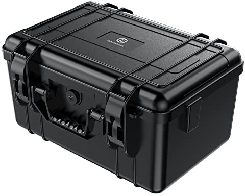 GRAUGEAR Schutzkoffer für Festplatten, 3,5“ & 2,5“ & M.2 HDD/SSDs, Festplatten-Koffer bis zu 19 Datenträger, stoßfest, hitzebeständig, wasserfest