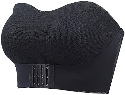 ZESLIV Reggiseno a fascia senza spalline per donna Reggiseno T-shirt aderente Avvolgimento del seno elastico Reggiseno senza ferretto Non foderato Taglie grandi Reggiseno push-up Bustier Reggiseno a
