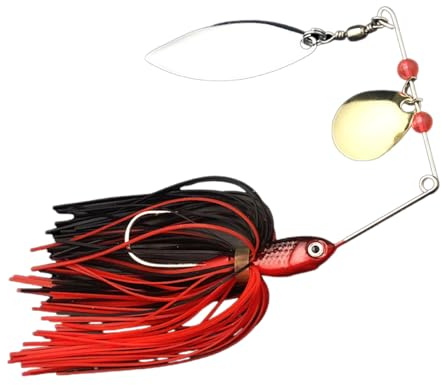 Señuelo de pesca Double Willows Spinnerbait Silicona Rock Spinnerköder cebo cuchara cebo artificial