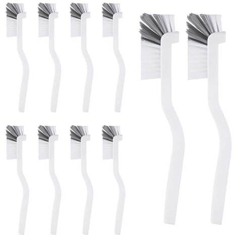 Manico Lungo Spazzola, Spazzola di Pulizia Curva Spazzola per Pulire Pentole e Padelle per Padelle Pulizia lavello da Cucina (10)