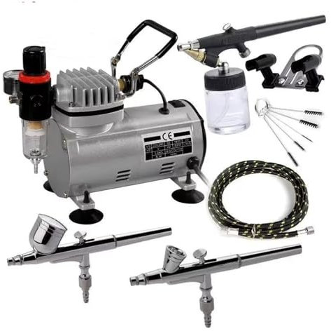 Compressore, sabbiatrice, pistola a spruzzo ad alta pressione, pompa for manicure, torta, compressore d'aria, kit portatile for pistola a spruzzo turistica Per principianti fai da te