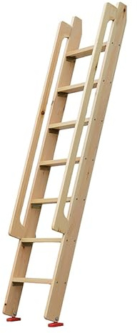 Escalera retráctil de madera para desván – Escaleras de ático que ahorran espacio para un fácil acceso a dormitorios y bibliotecas