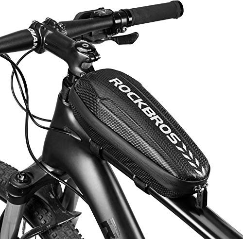 ROCKBROS Fahrrad Rahmentasche wasserdicht Oberrohrtasche für MTB Rennrad Faltrad Schwarz L 1,5L / M 1,1L