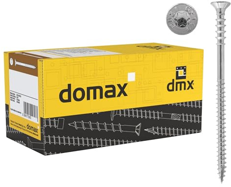 DMX – distansskruvar avståndsskruvar justeringsskruvar, trä- universalskruvar, ring- och trägänga för träpinnar, tak och gips – 6 mm TORX – storpack – 6 x 145 (100 st./verp.)