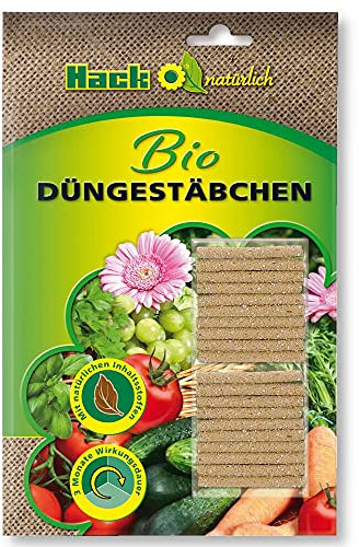 HACK Bio Düngestäbchen 20 Stk Biodünger Ökodünger Naturdünger Gemüsedünger Obst